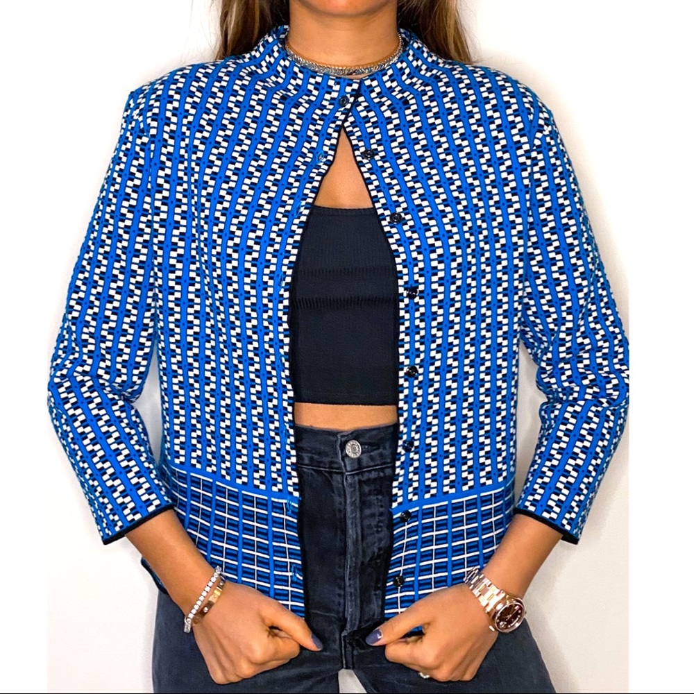 Vintage Lightweight Patterned Blazer